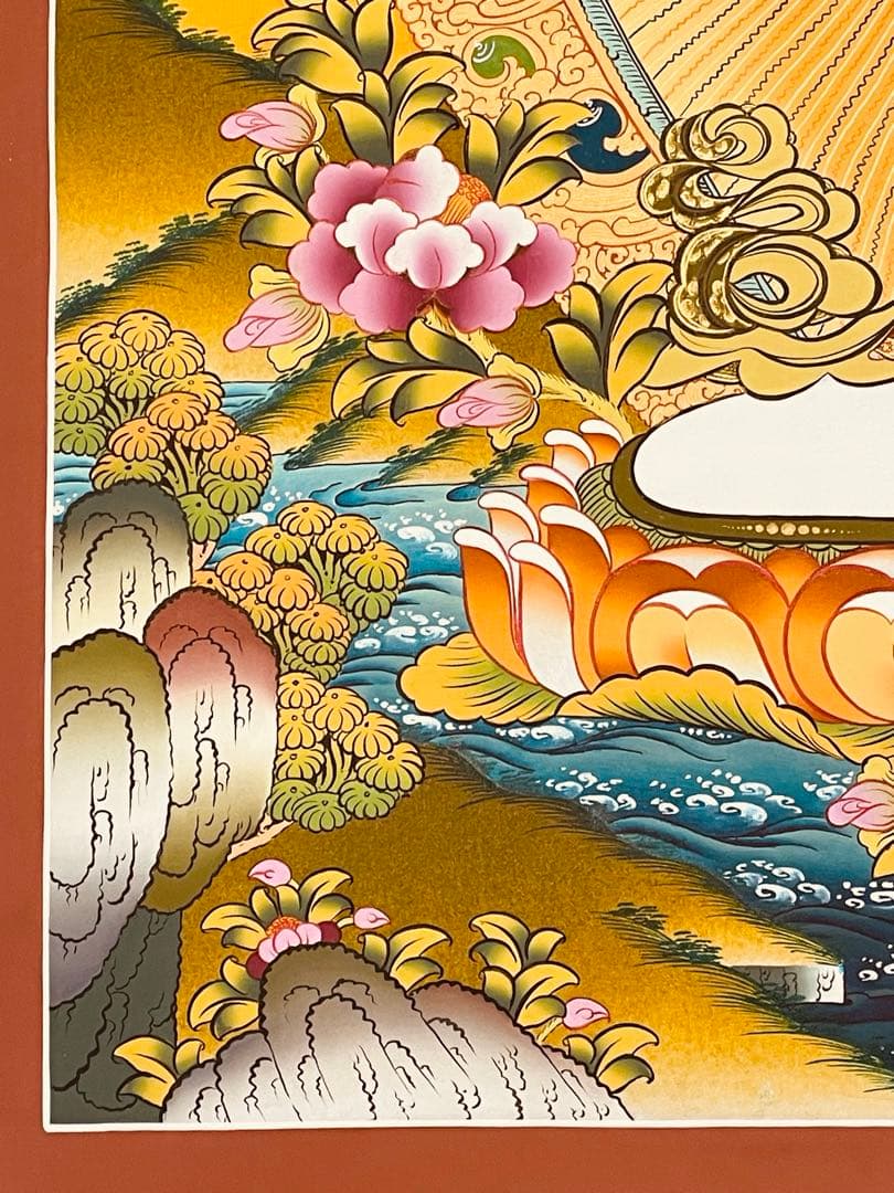 本金使用 チベット密教 十一面観音 千手観音 曼陀羅 手描き 至宝 レア 新品