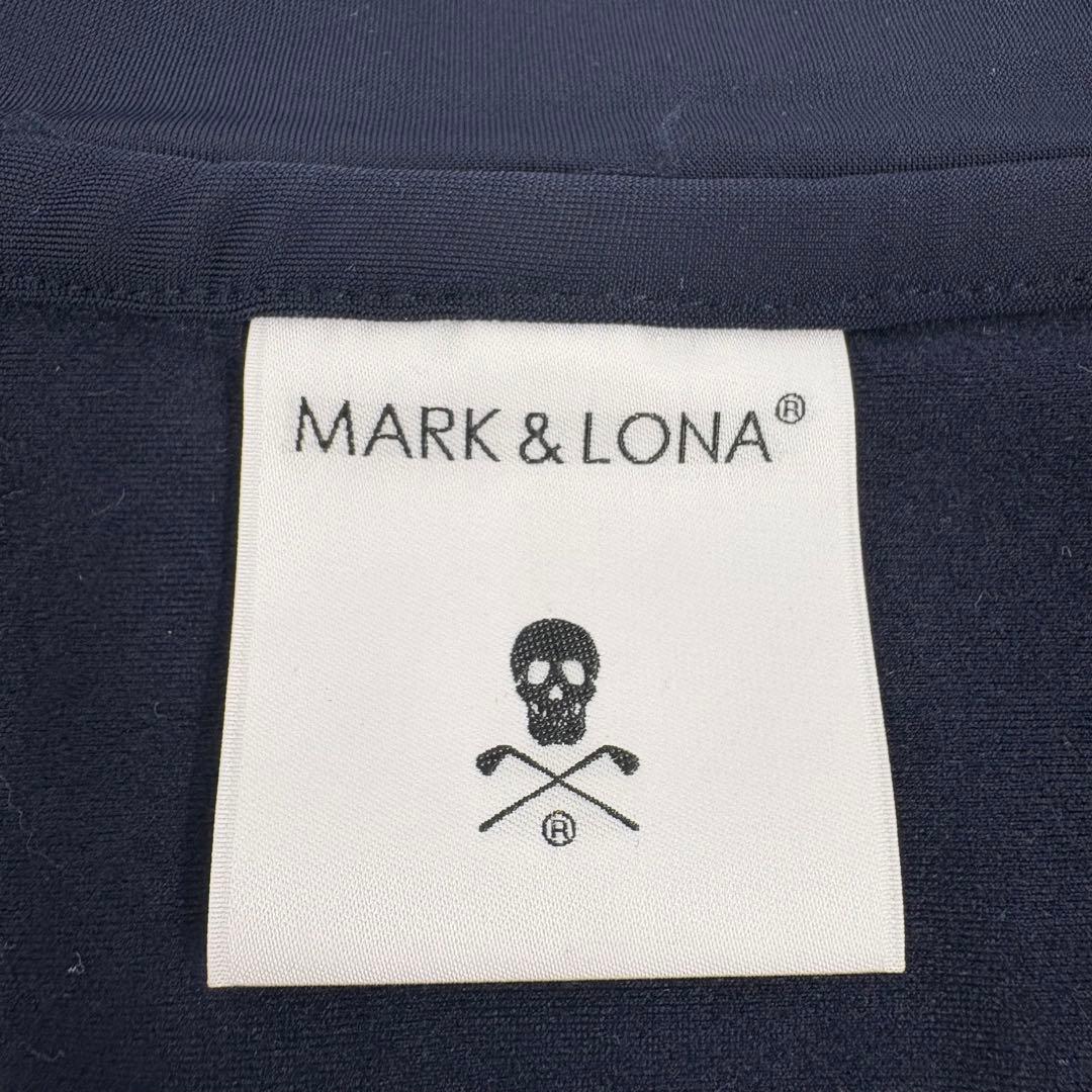 美品　MARK&LONA マーク&ロナ ハーフジップ　長袖紺 50 XL 745