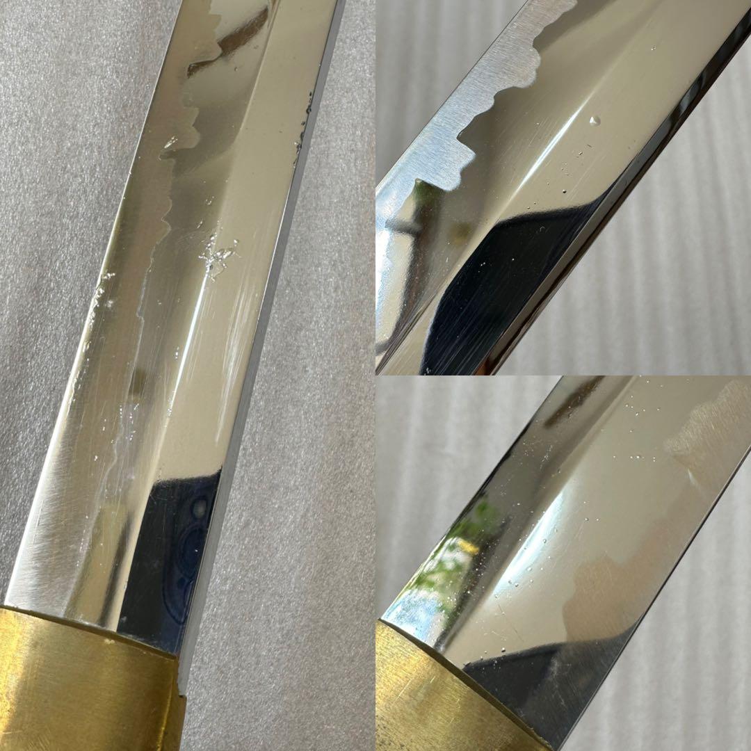 模造刀 打刀 脇差 2点セット 黑茶鞘 鞘付き長さ約71/104cm 26A30