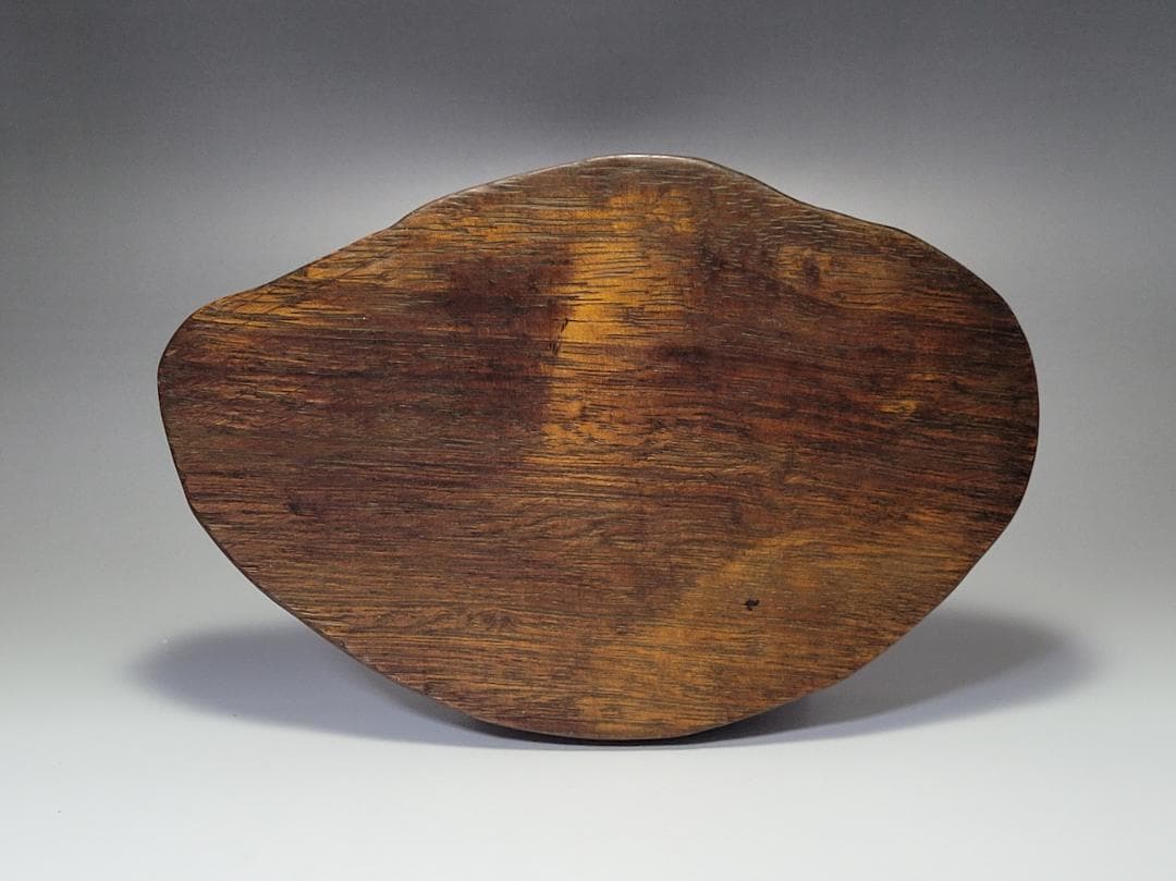 天然木造 神獣型 香炉 明清時代 幅約24.1cm