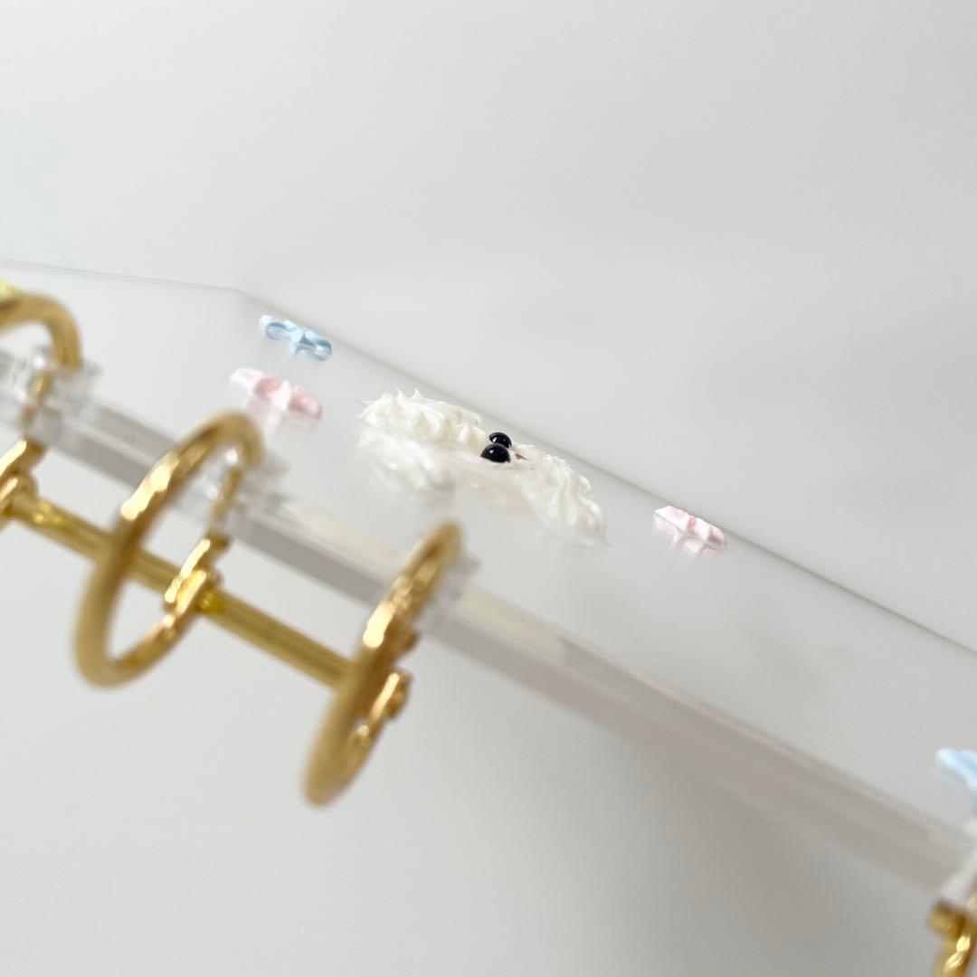 早い者勝ち　韓国　貯金　アクリルバインダー　バインダー　カバー　リフィル　犬