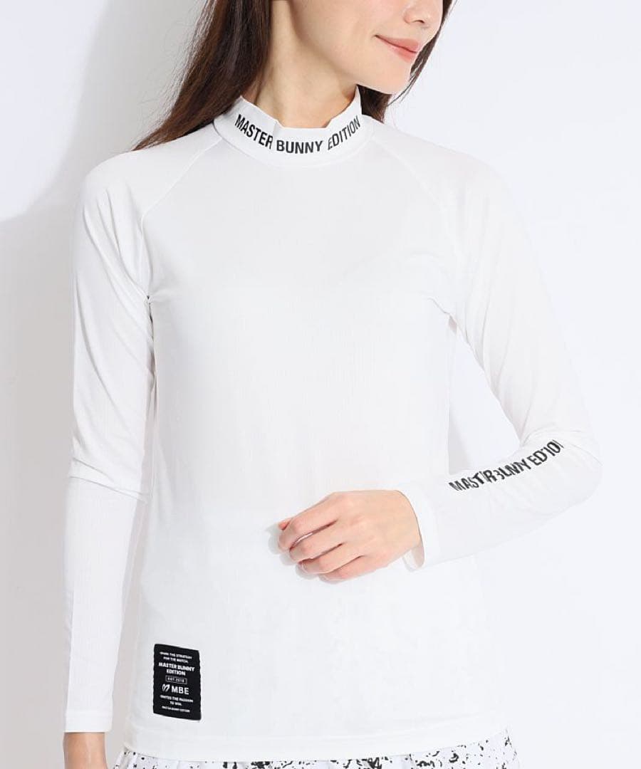 MASTER BUNNY EDITION 長袖　モックネック　ホワイト