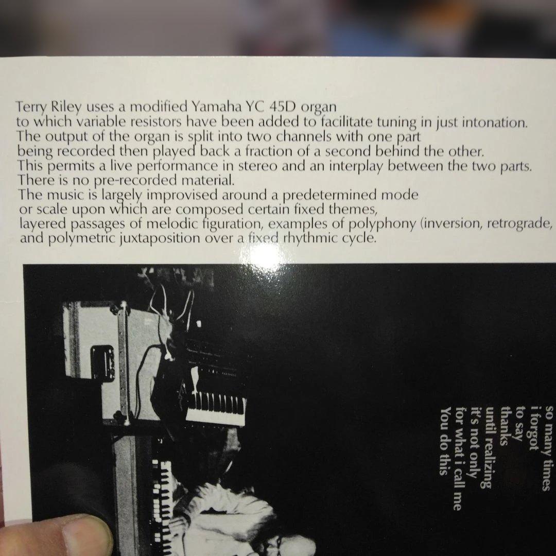 ['82年EU盤LP] テリーライリーDescending Moonshine…