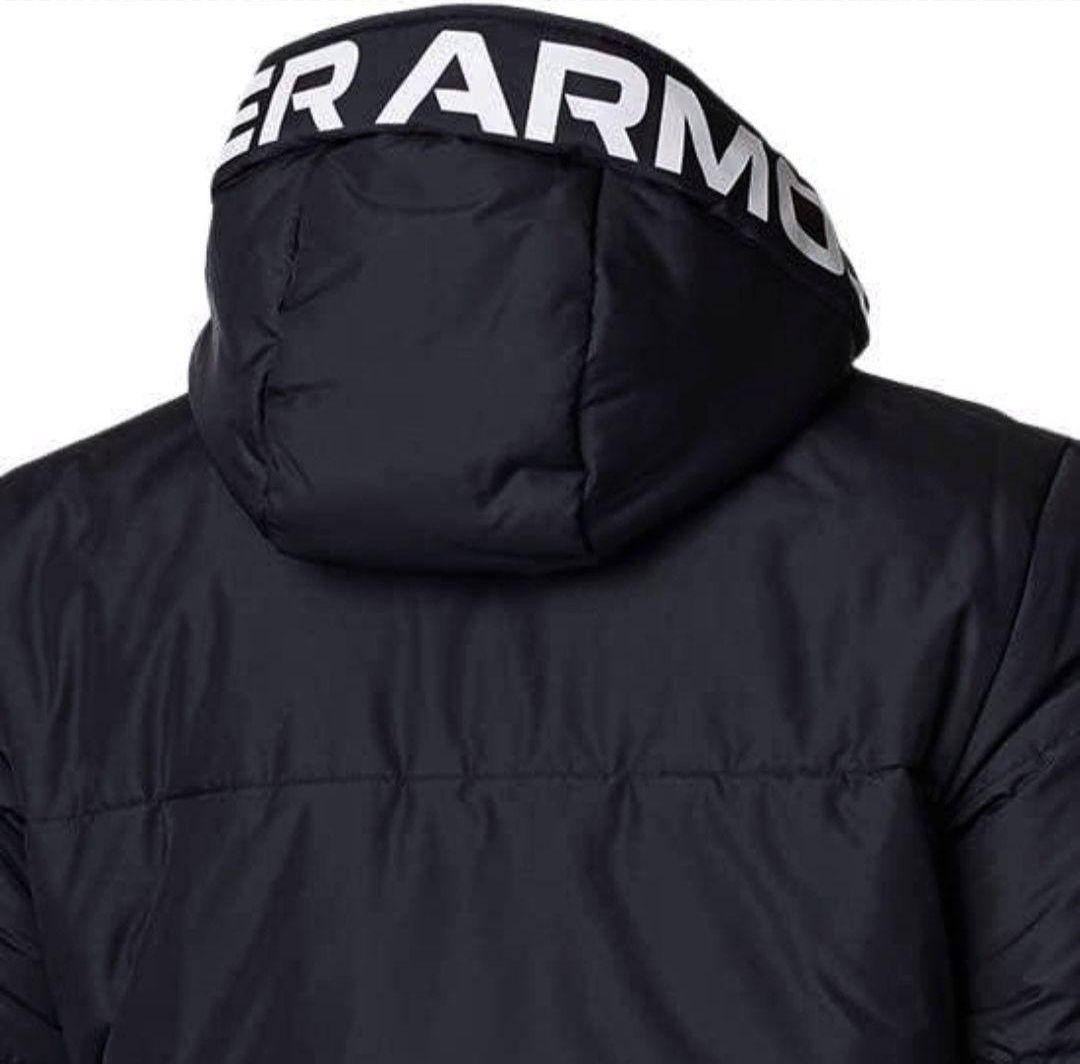 極美品 UNDER ARMOR アンダーアーマー ベンチコート ブラック L