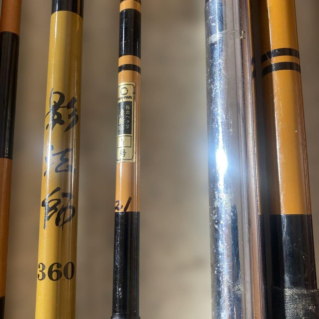 ヘラブナ竿 竹製 複数本セット