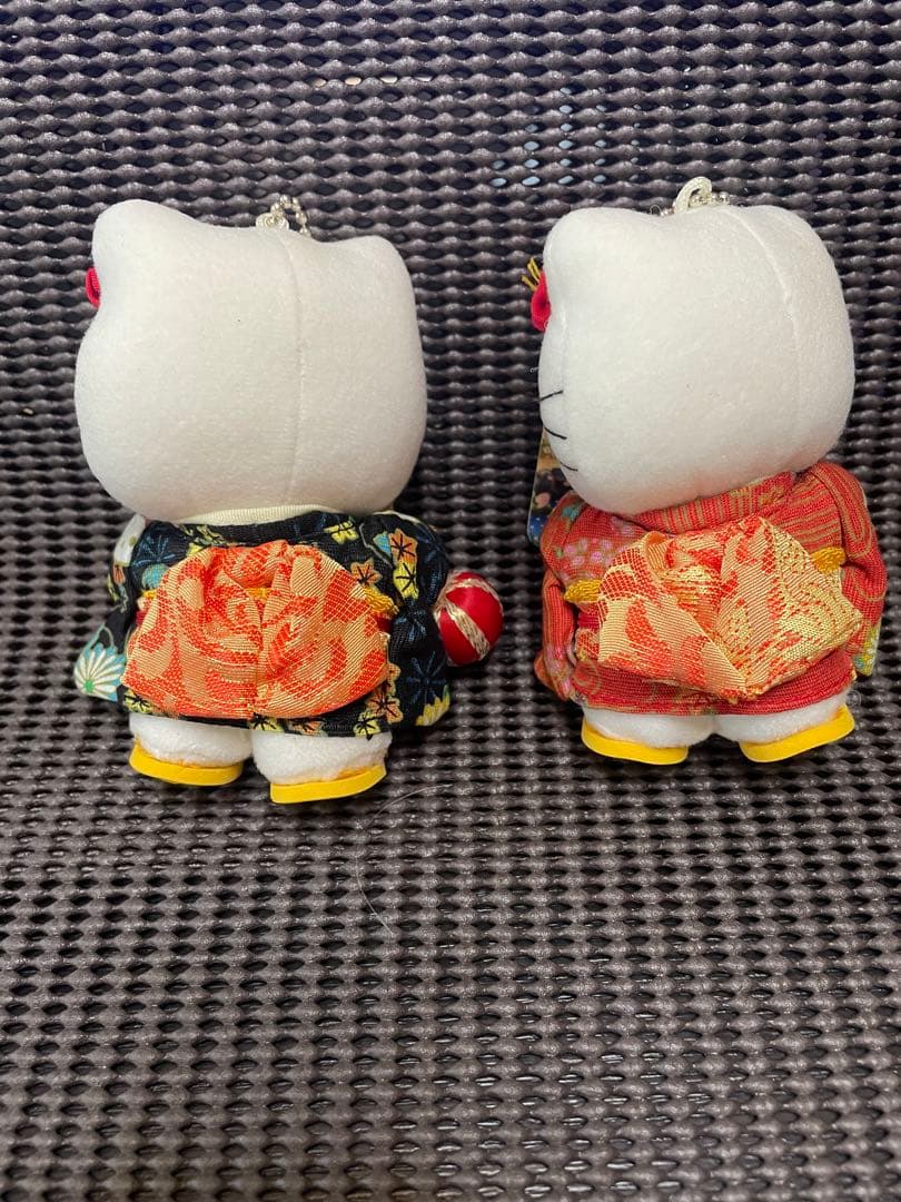 金沢限定 ご当地 ハローキティ 友禅 ぬいぐるみ 2体セット