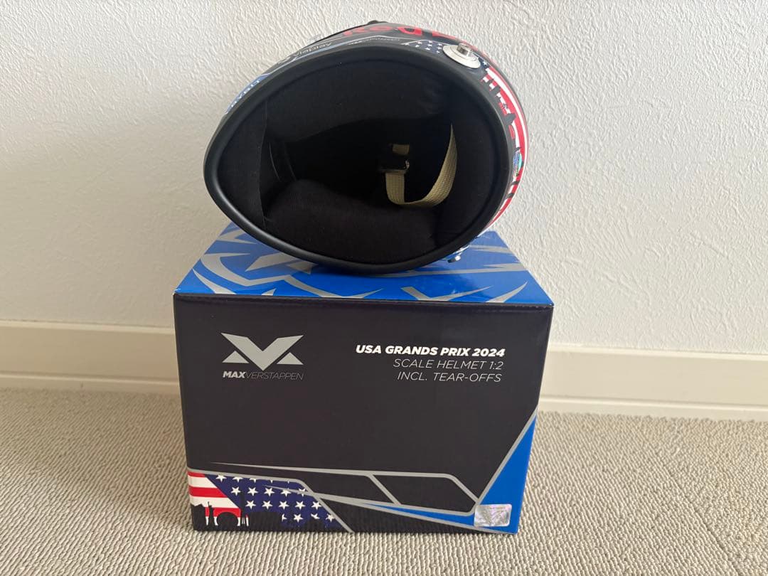 【新品・オマケ付】マックス フェルスタッペン1/2ヘルメット 2024 USA