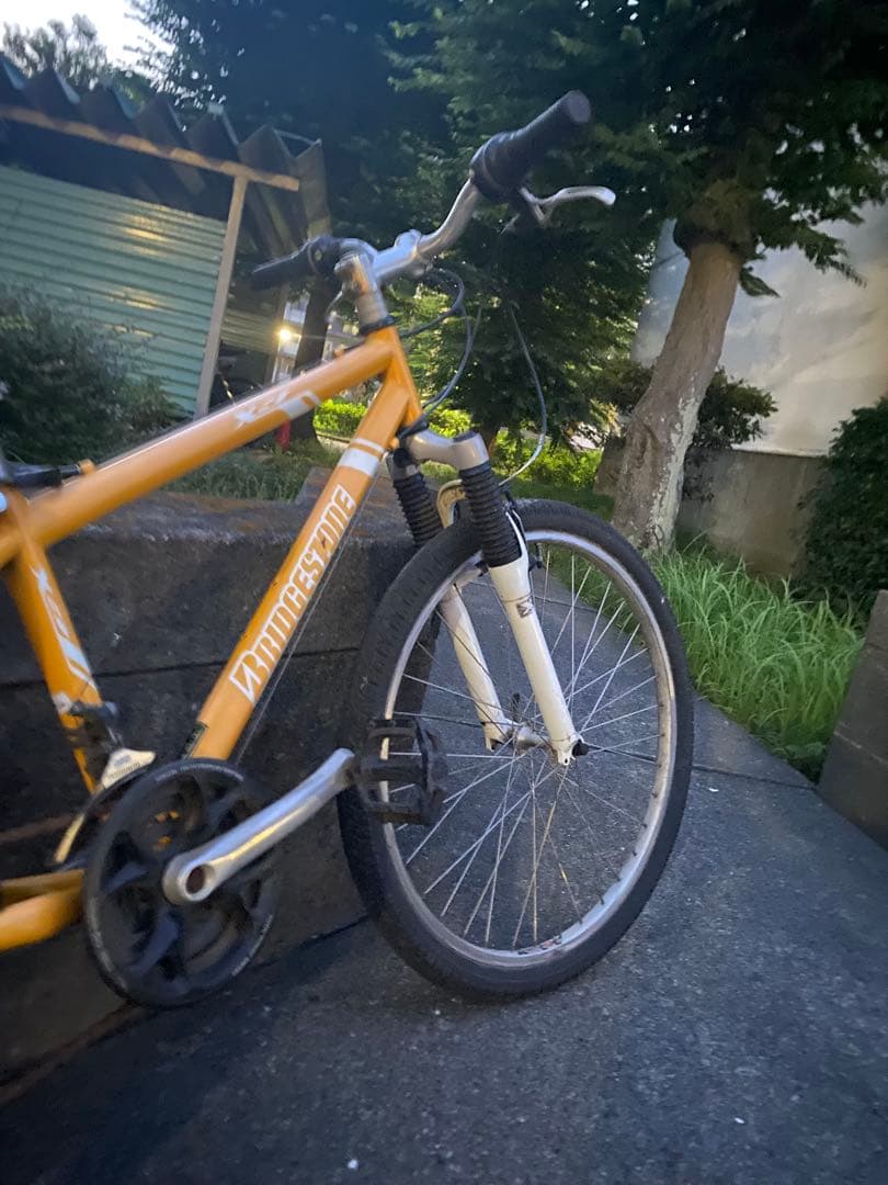 引き取り限定 BRIDGESTONE マウンテンバイク イエロー
