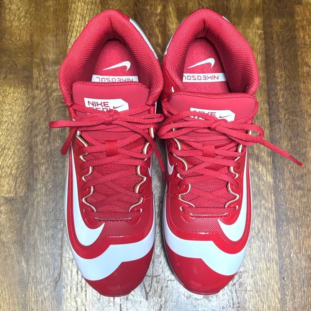 NIKE / エア ハラチ ベースボールスパイク 25.5cm レッド