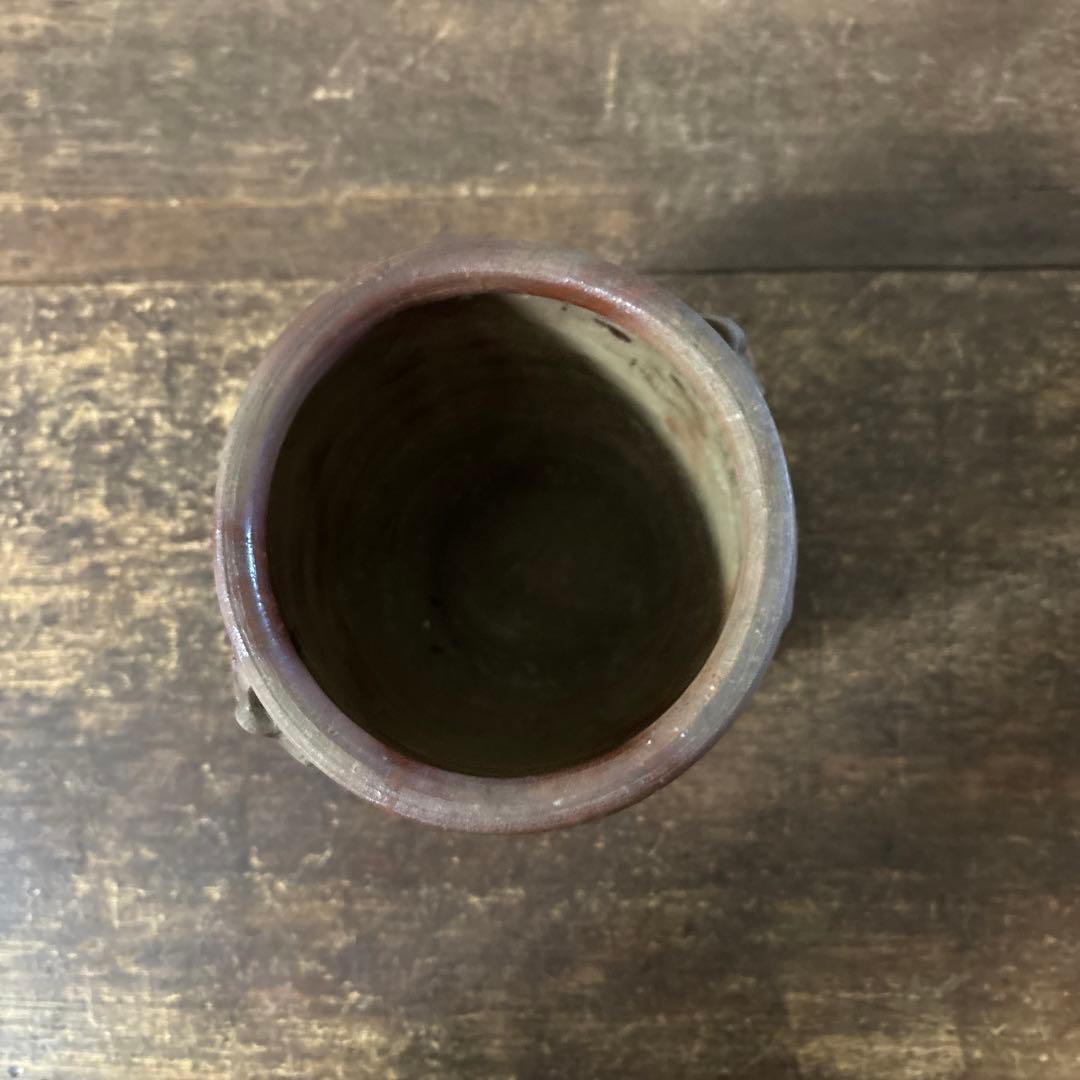 古備前　火襷水指　江戸時代　壺　水差し茶道具　古道具　アンティーク　古民芸　李朝