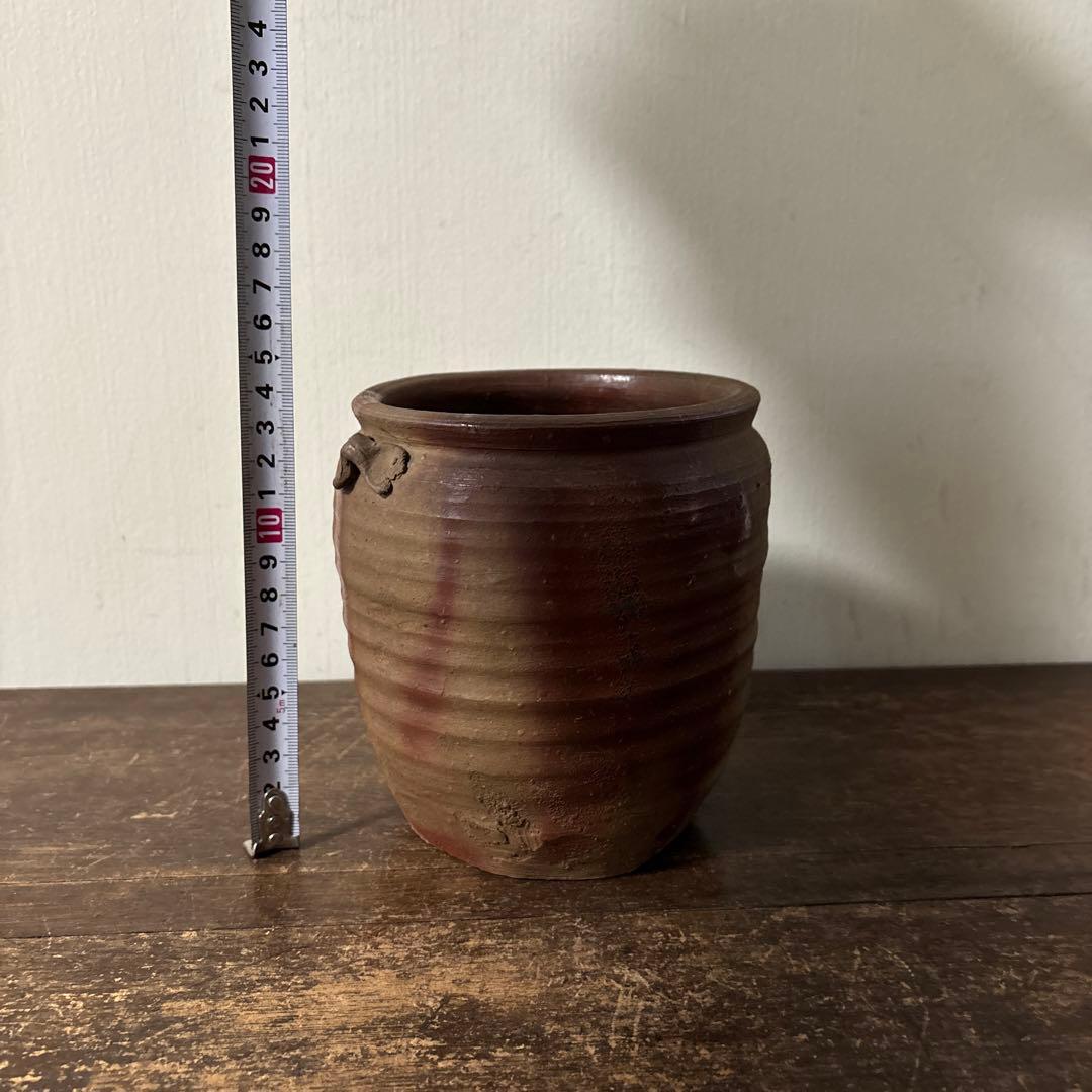 古備前　火襷水指　江戸時代　壺　水差し茶道具　古道具　アンティーク　古民芸　李朝