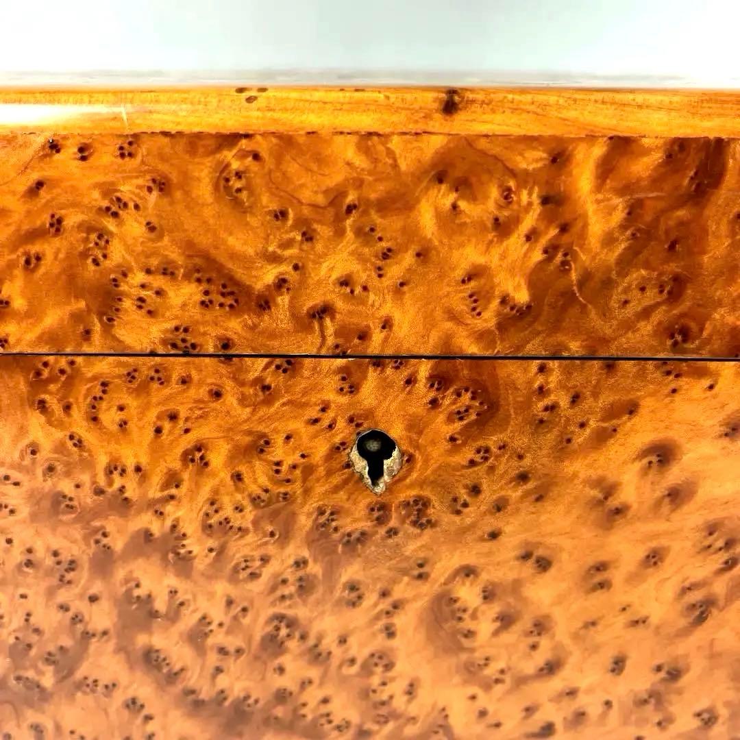 寄木細工の装飾ボックス　螺鈿(ラデン) 大変重厚　宝石箱　金庫　箱