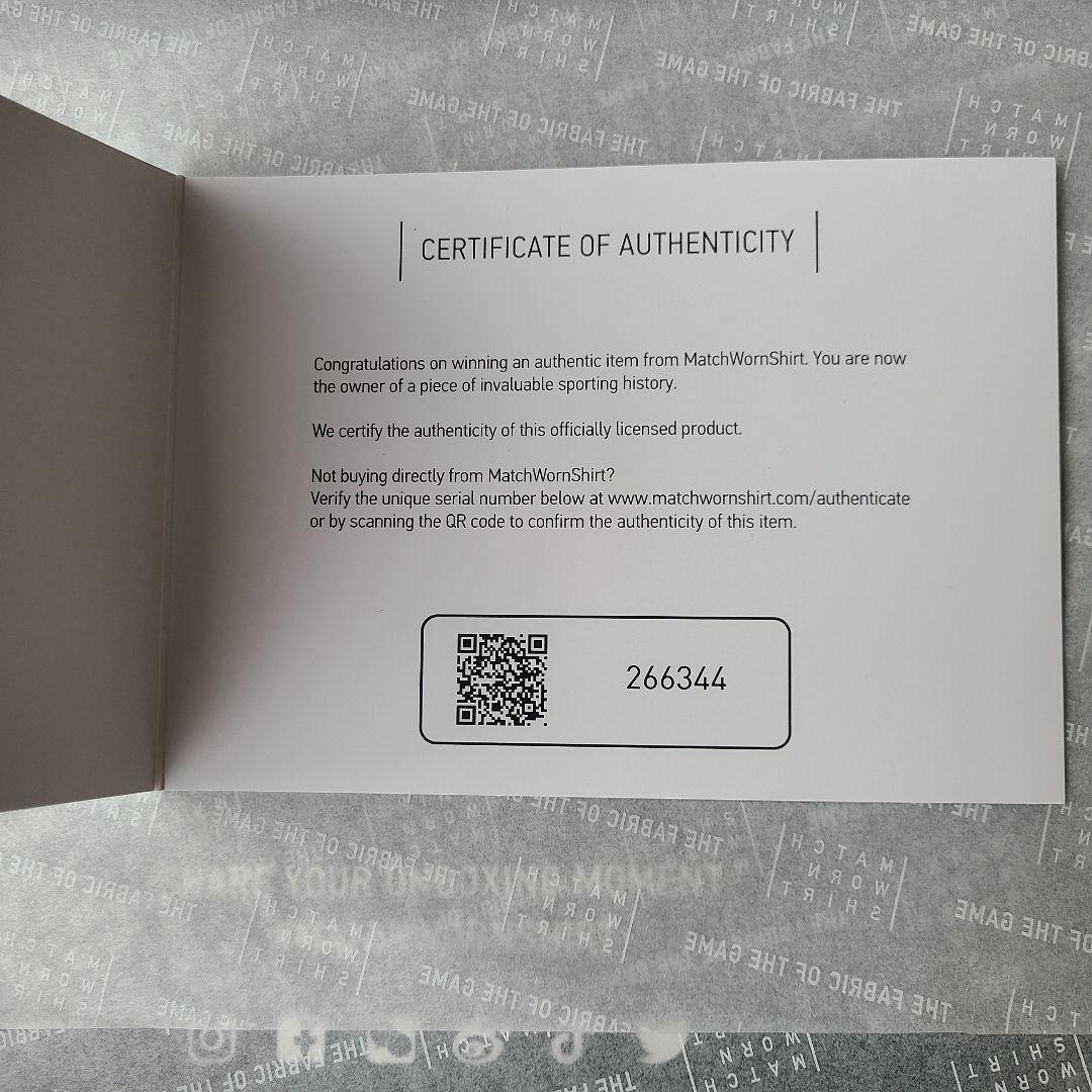 選手支給品サイン入り ジュリアス・ベック スペツィア・カルチョ アウェイ