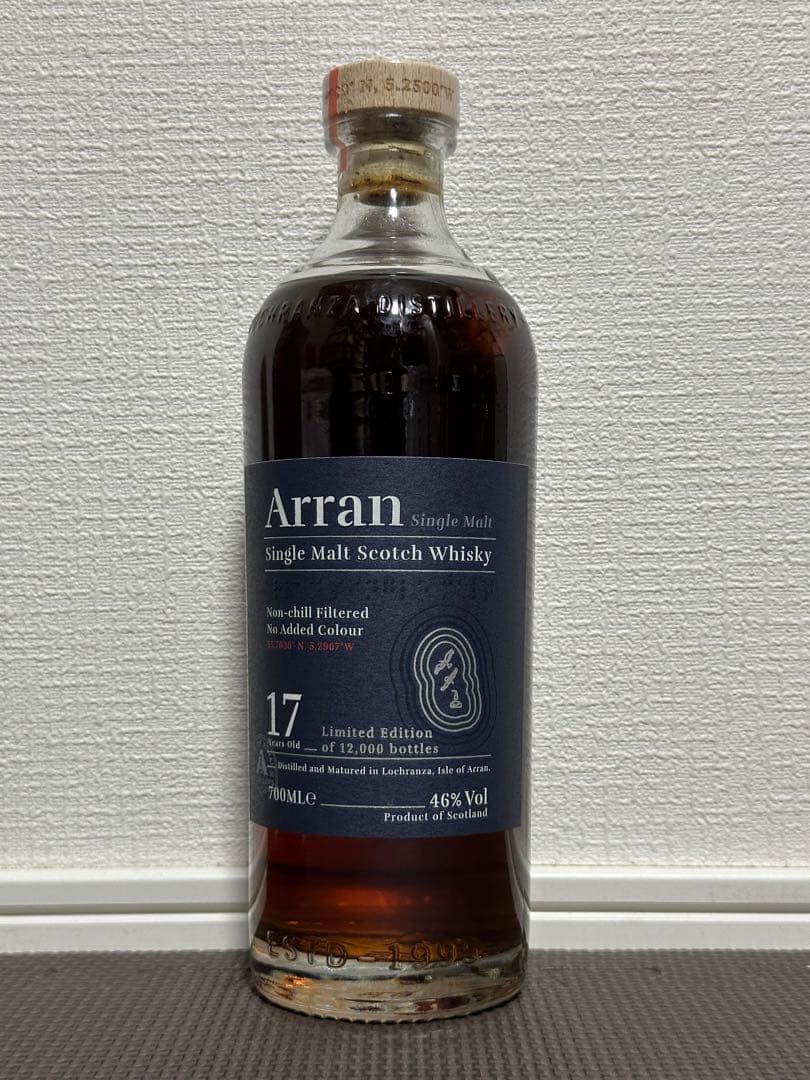 希少 数量限定 国内正規品 Arran アラン シングルモルト 17年
