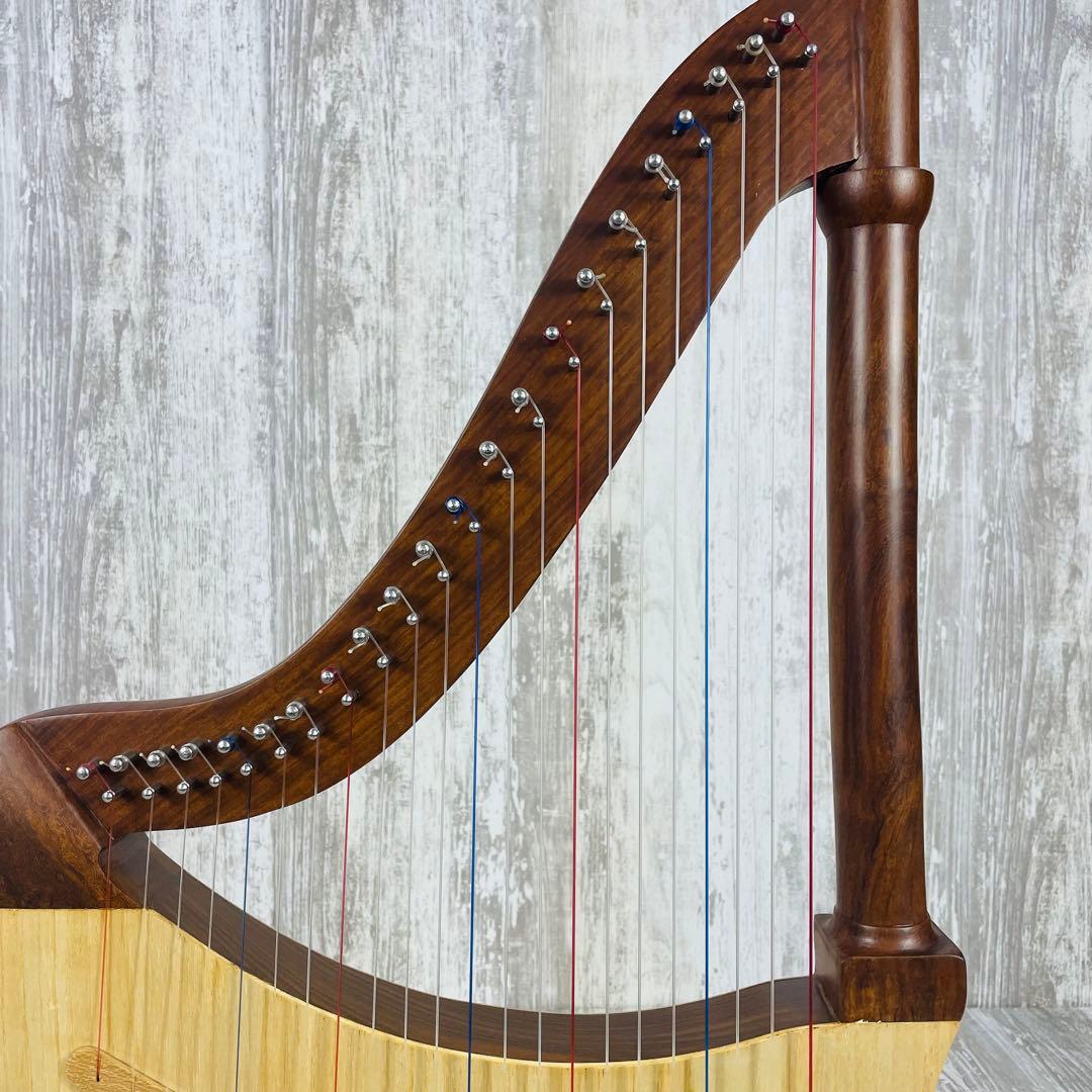 【美品】Mid-East Lute Harpリュートハープ　22弦　専用ケース付