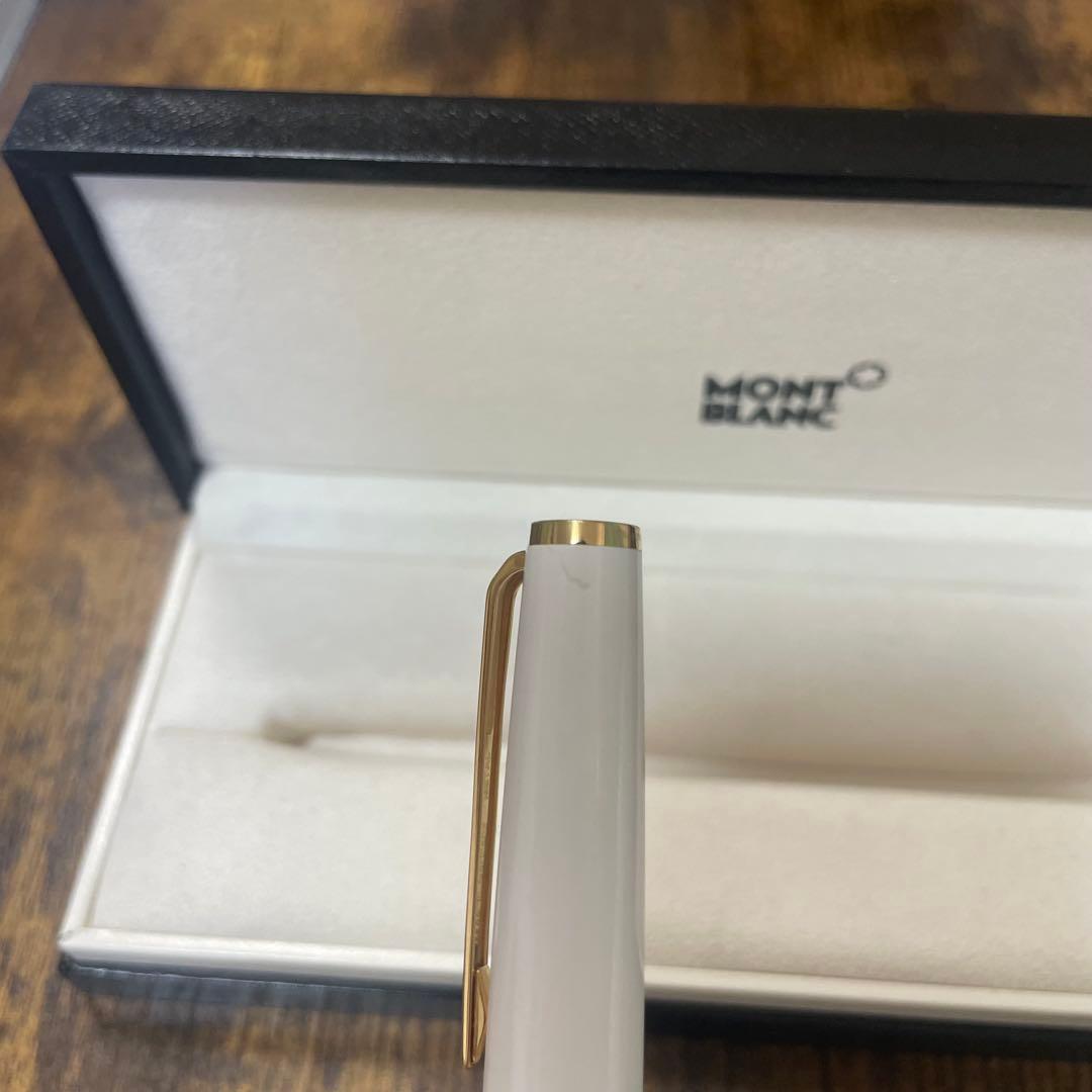 ☆即筆記可☆モンブラン PIX　ローラーボール　キャップ式　ホワイト　水性