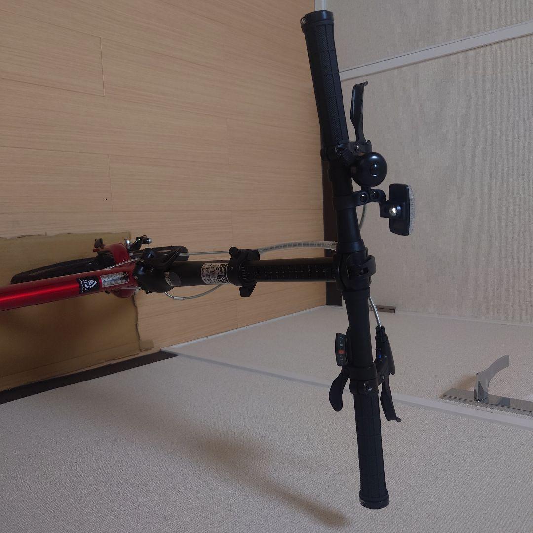 【マサさん用】ルノー（赤）7段変速 折りたたみ自転車（鍵・ライト・オイル等付）