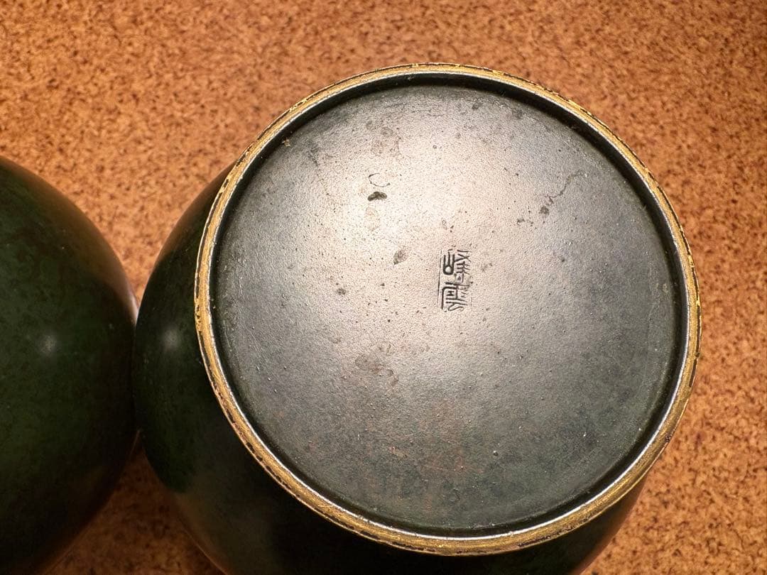 花瓶　骨董、銅製