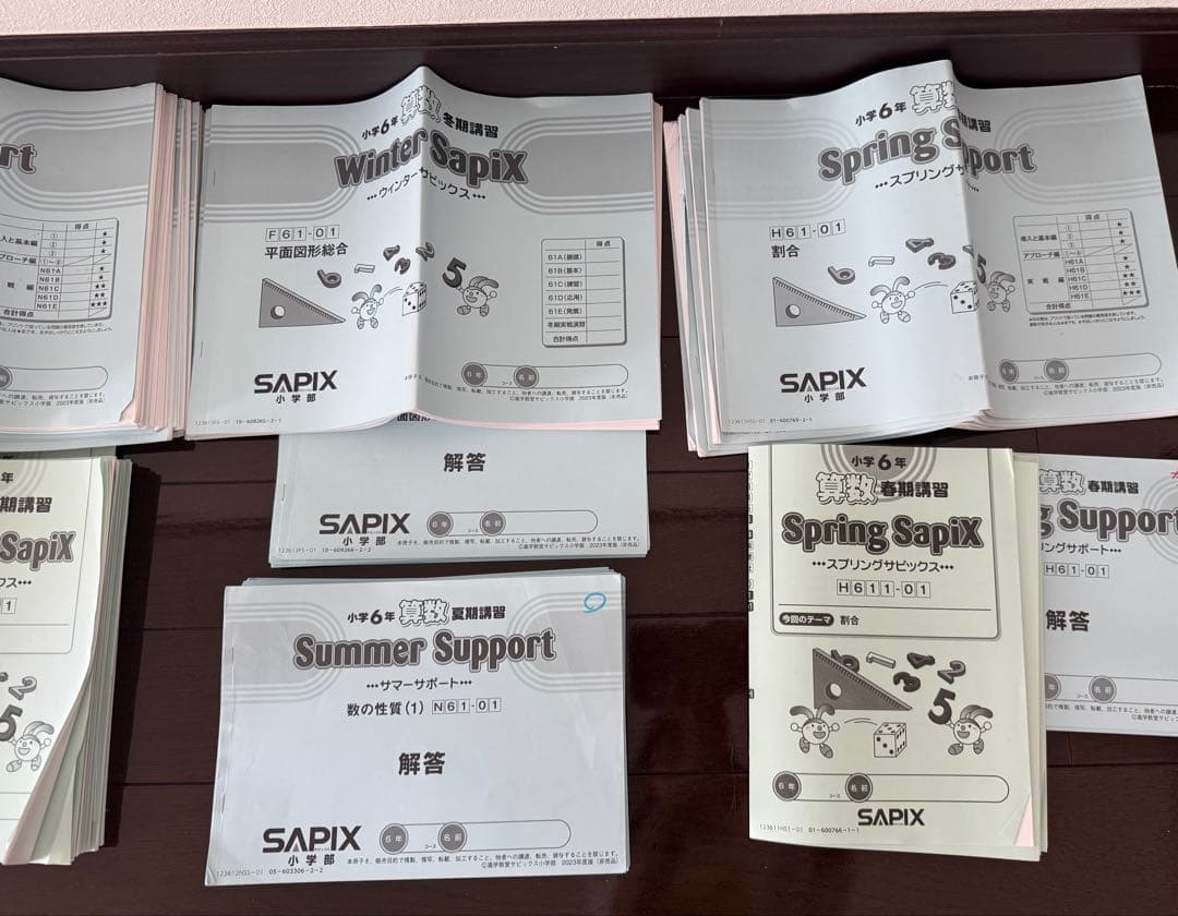 ⭐︎書込み少⭐︎ サピックス6年生　算数フルセット