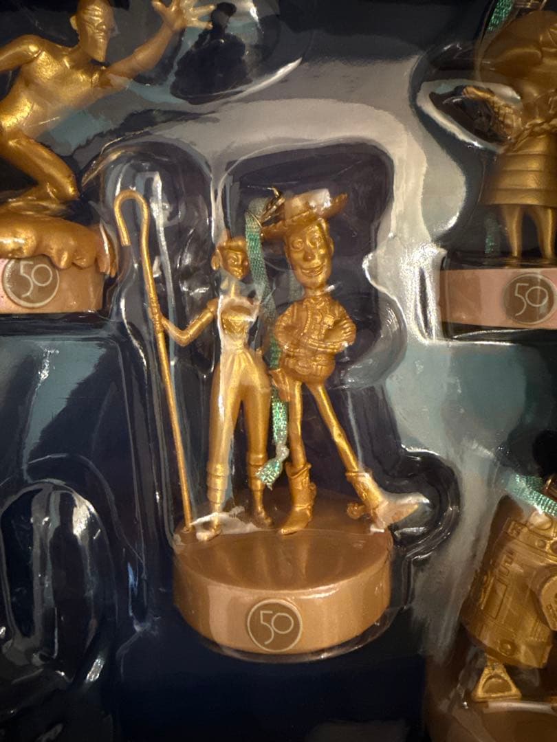 ディズニー　wdw 50周年記念　ゴールドオーナメント