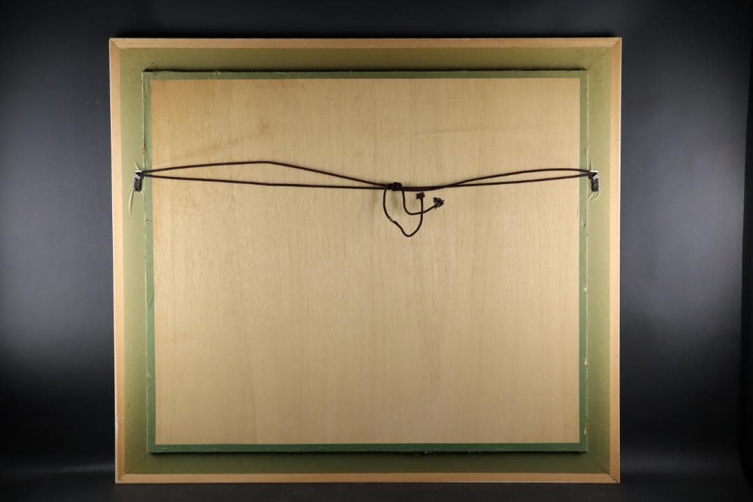 真作保証 レスリー・セイヤー「ガーデン」キャンバス油彩 20号 ジクレー 手彩色