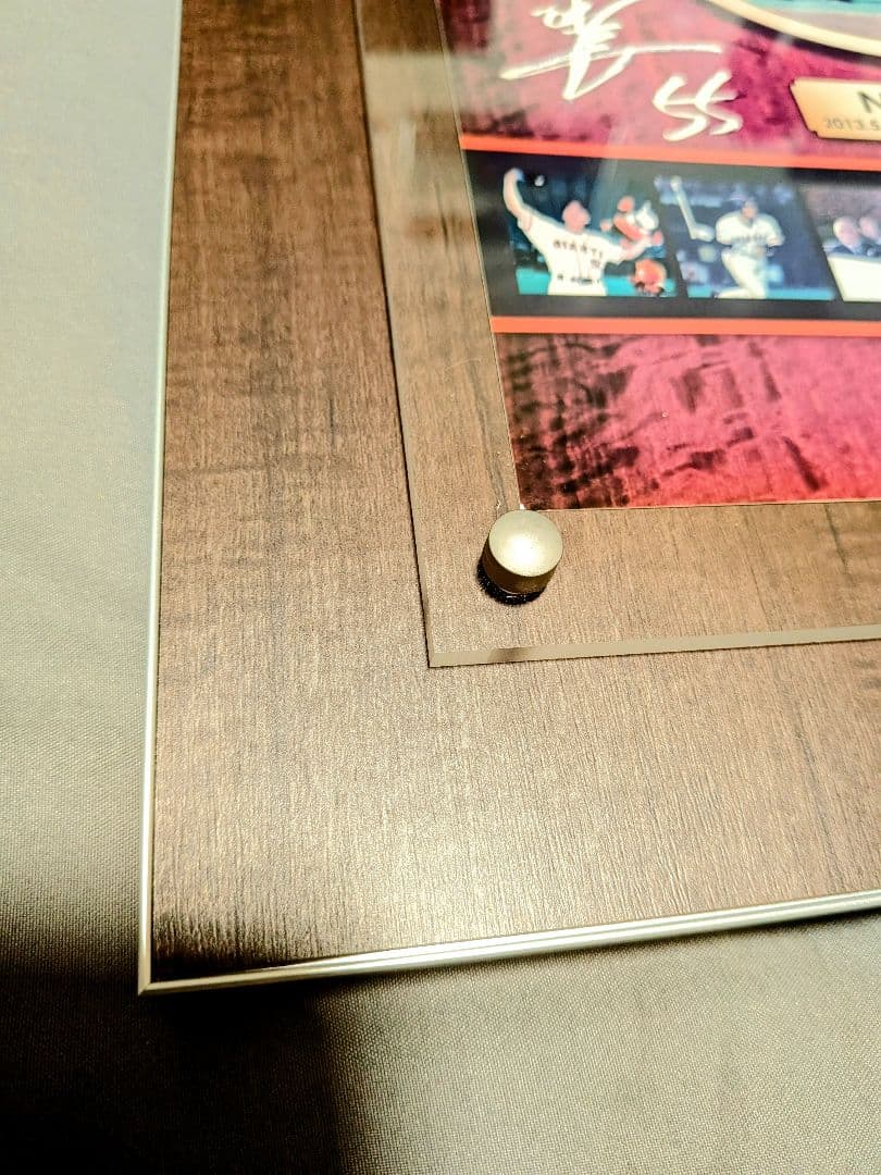 【希少】読売ジャイアンツ 松井秀喜 長嶋茂雄 記念サイン入りフォト　シリアル刻印