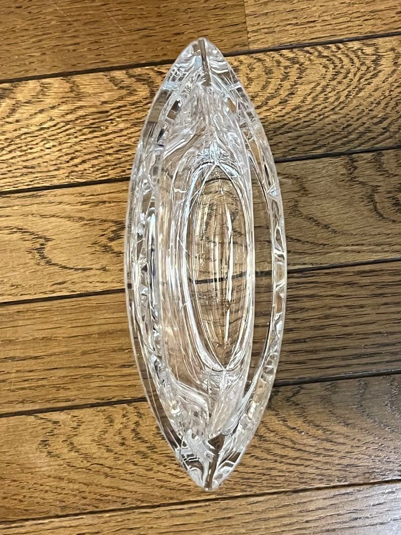 HOYA クリスタル　佐々文夫　最高級　花瓶　フラワーベース　工芸品　中古品