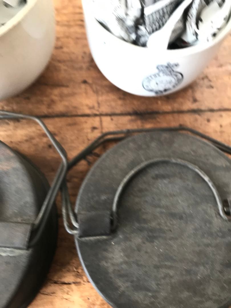 激レア　ふた付　陶器　プディングボウル　2個セット