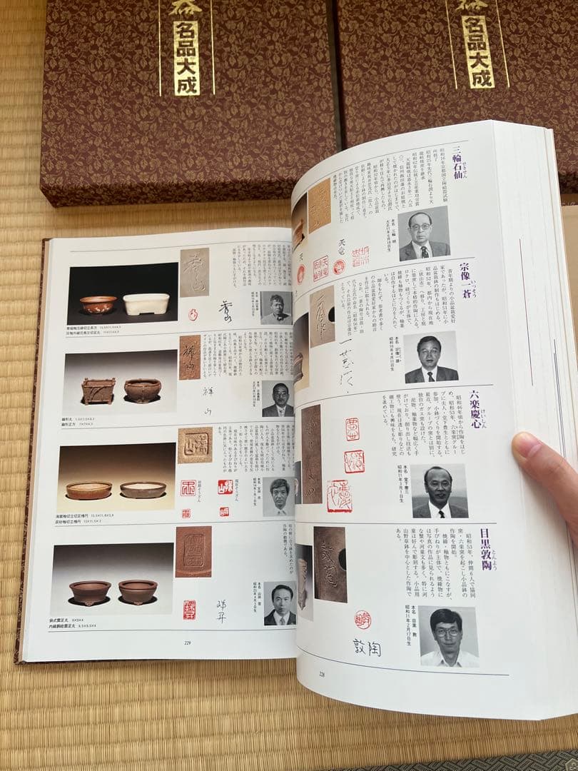 【美品・函付】美術盆器名品大成 中国編／日本編 全2冊｜大型本・盆栽資料