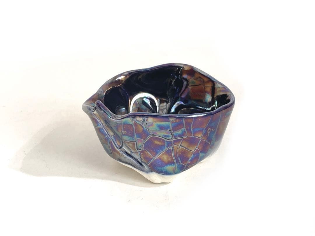 陶芸家　美術家　伊藤公象　酒器　酒杯　器　pearl blue 箱なし