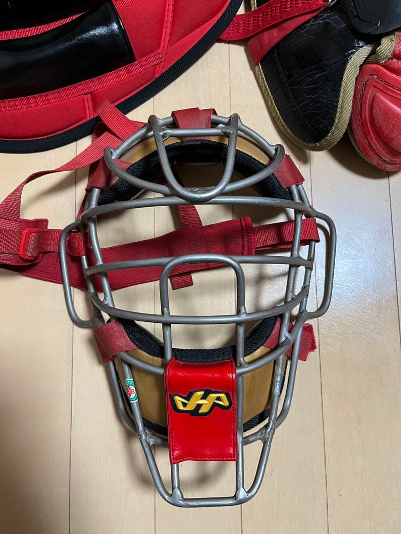 ハタケヤマ 軟式キャッチャー用防具セット 収納袋付き