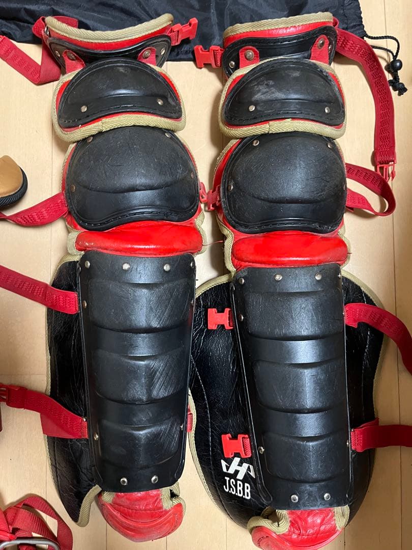 ハタケヤマ 軟式キャッチャー用防具セット 収納袋付き