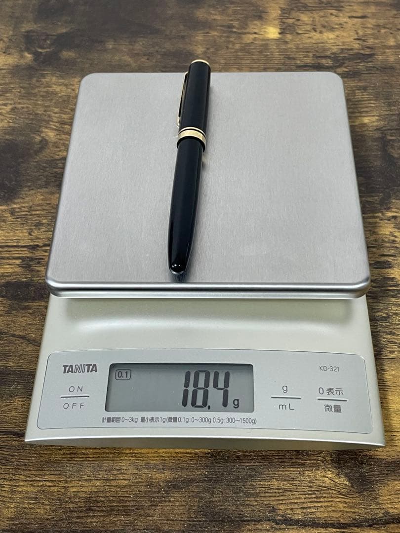 筆記確認＆洗浄済み　初期型　エボナイトペン芯　14金　細字　プラチナ　万年筆