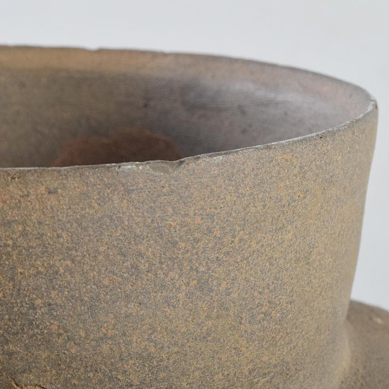 朝鮮美術　須恵器　新羅土器　新羅無細土　壷　時代箱付　M　R9488B