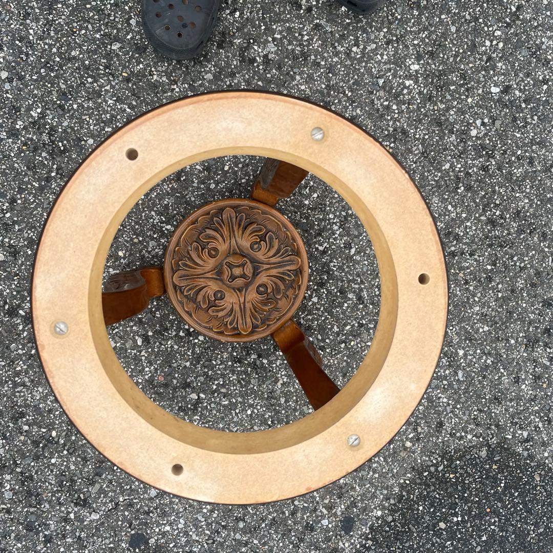 ガリンベルティ社　大理石　花台　イタリア製　サイドテーブル　アンティーク　猫脚