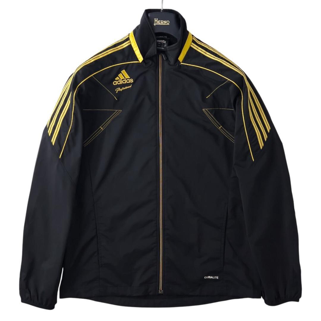 アディダス プロフェッショナル ナイロン ジャージ 上下 L - XL 黒 野球