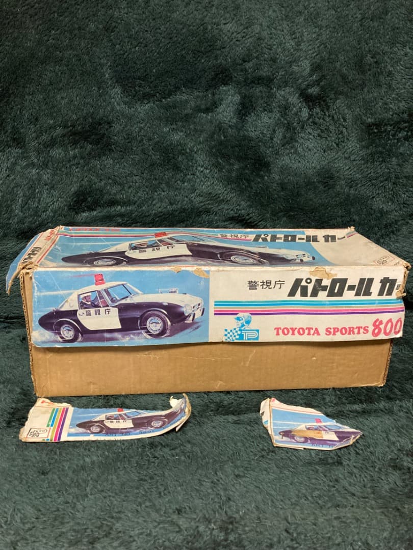 アサヒ玩具　ブリキ　警視庁パトロールカー　トヨタスポーツ800 ヨタハチ