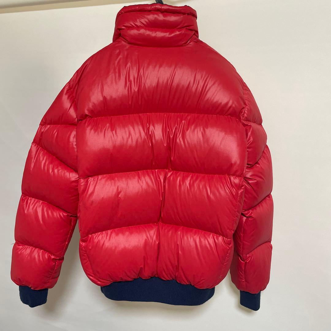 80年代　MONCLER×asics 赤 ダウンジャケット　サイズ165