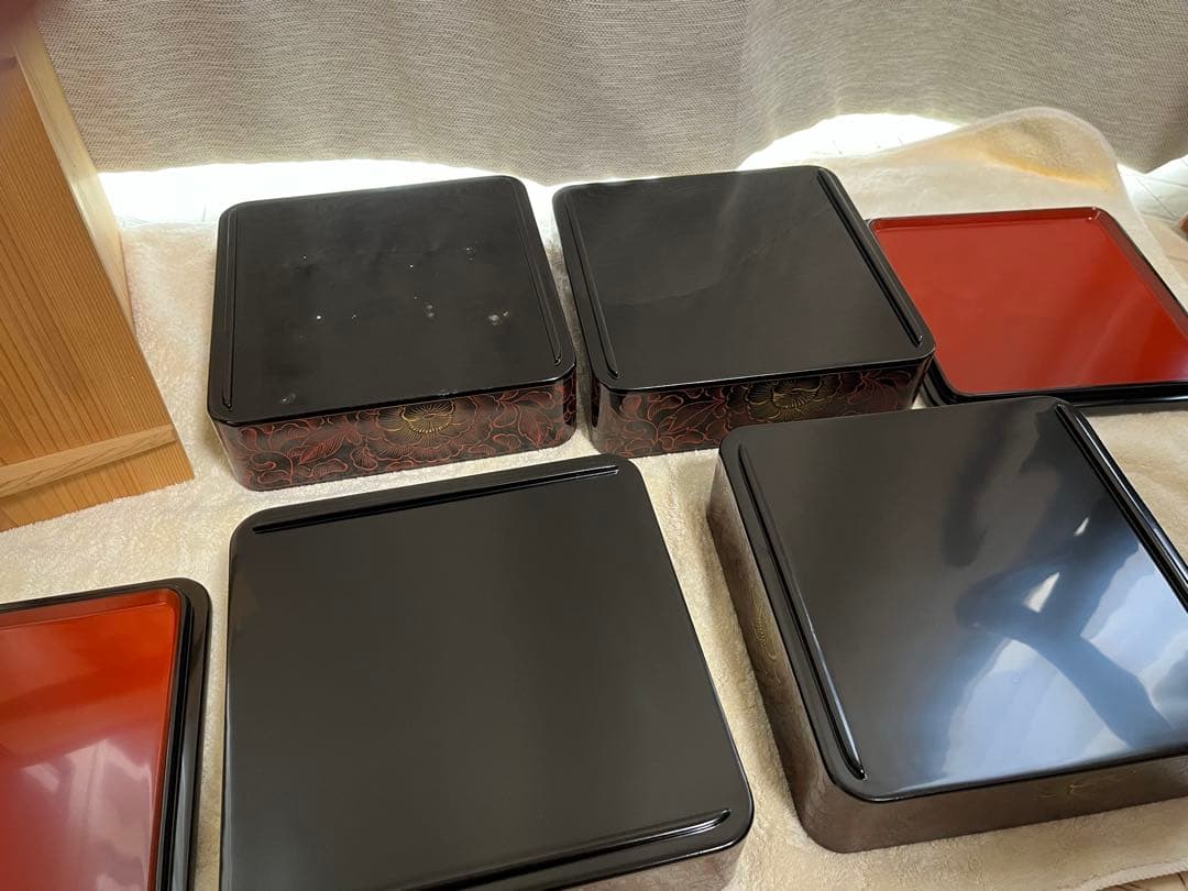 《美品》輪島塗　石川堂謹製　重箱　四段重 工芸品