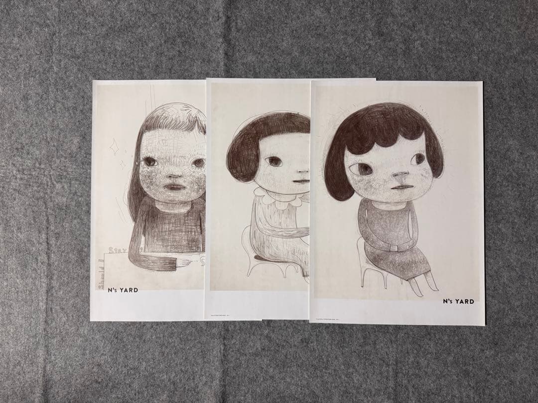 奈良美智 絶版 3枚のポスターです