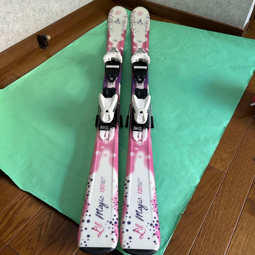 【Elan エラン】スキー ３点セット 130cm キッズ ジュニア 女の子