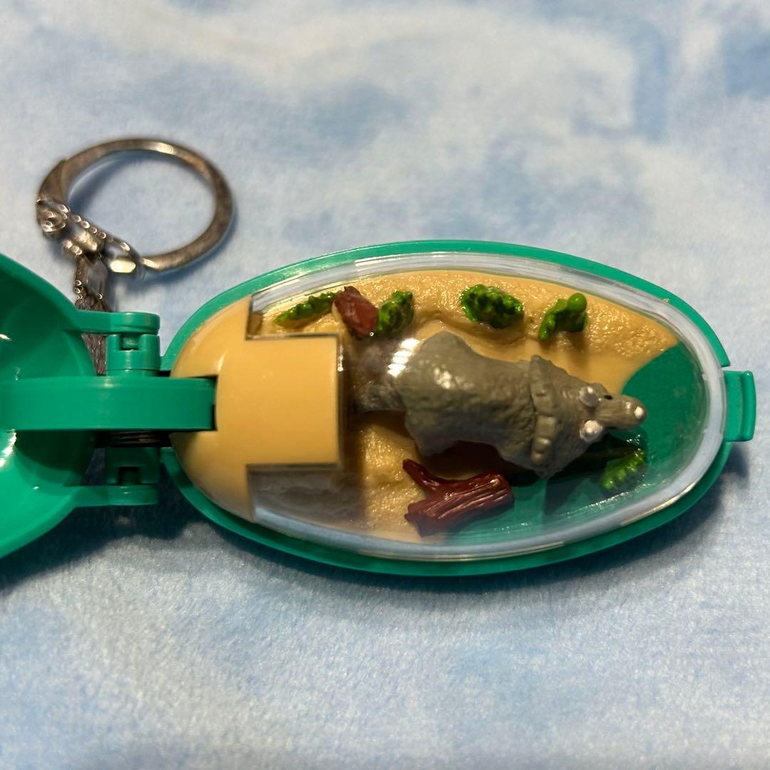 ポケットクリッター　恐竜　トリケラトプス　キーホルダー　レトロ