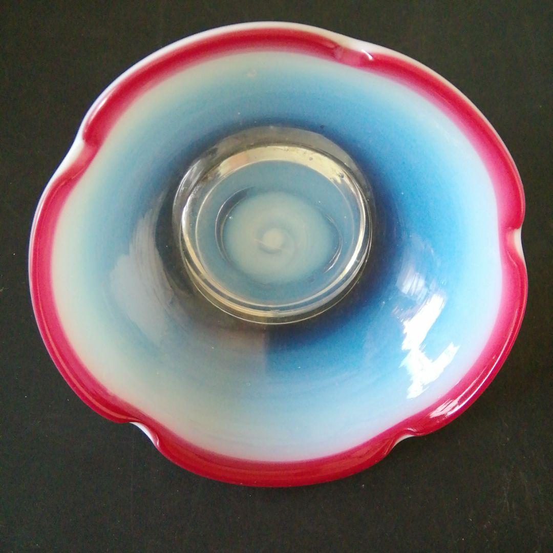 氷のコップ2色。