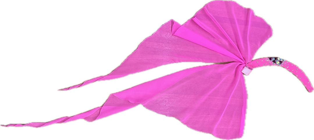 チャコット社交ダンスドレス ピンク フリルチョーカーとフロート付き 3 L日本製