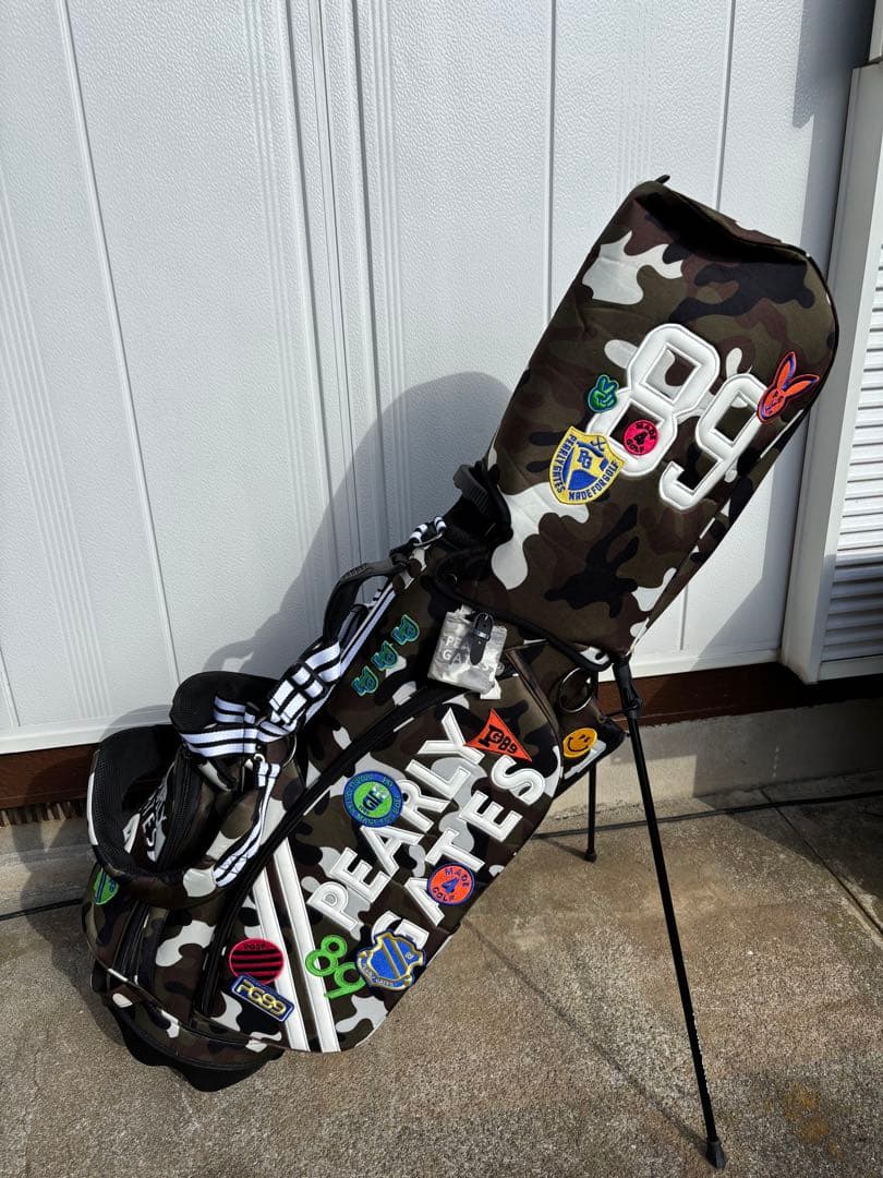 PEARLY GATES 迷彩スタンドバッグ &ヘッドカバー&ロッカーバックほか