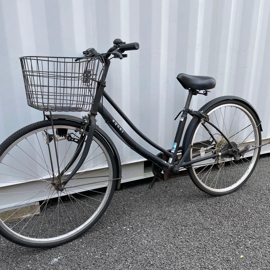 【都内/千葉市引取】ママチャリ 26インチ自転車 カゴ/鍵/ライト/6段変速付