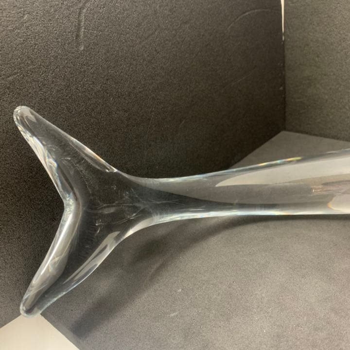 DAUM France ドーム クリスタルガラス　ドルフィン　イルカ 置物