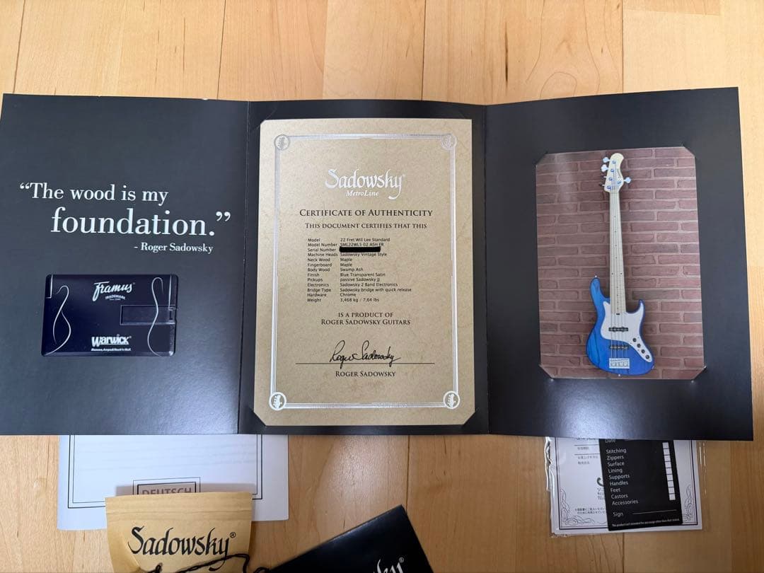 【限定値下】Sadowsky ML22 WL5 ASH BLT STN