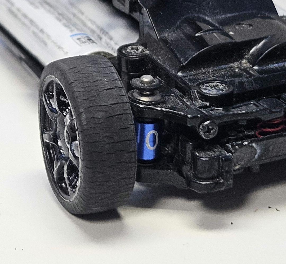 ミニ四駆モーター積載 MR-03W シャーシ ボディ2個付き 赤色灯点灯 改造品