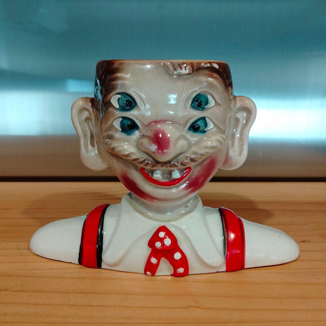 激レア ビンテージ　四つ目　4つ目　置物　ミッドセンチュリー　酔っ払い